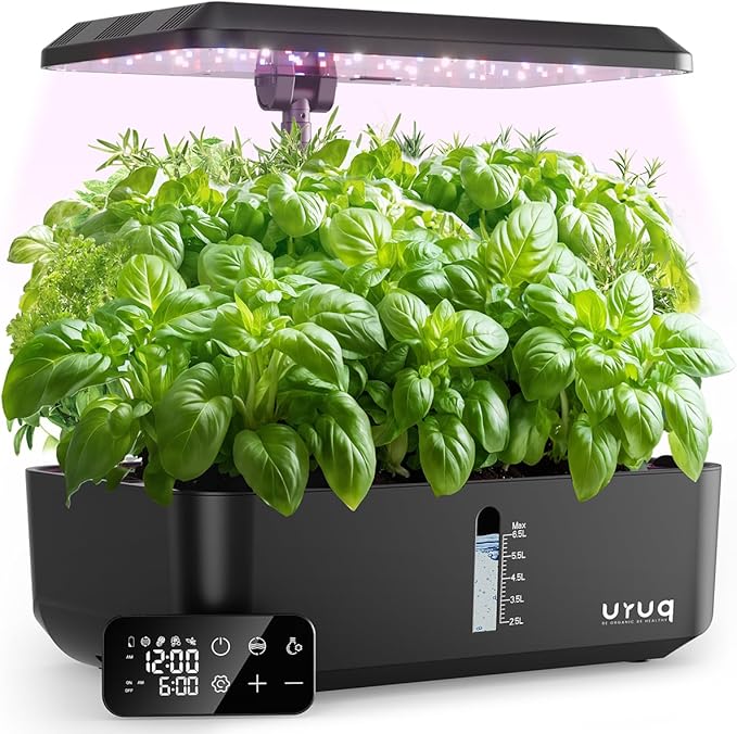 Hydroponic Garden Remote Control: Compatible with URUQ 12 Pods Hydroponics Growing System Indoor Herb Garden Remote Control White